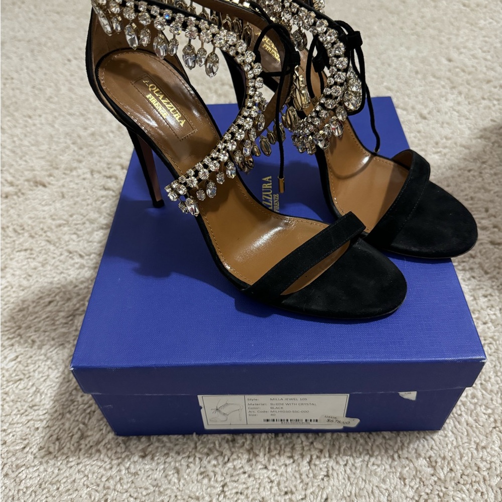 Aquazzura rhinestone Heels